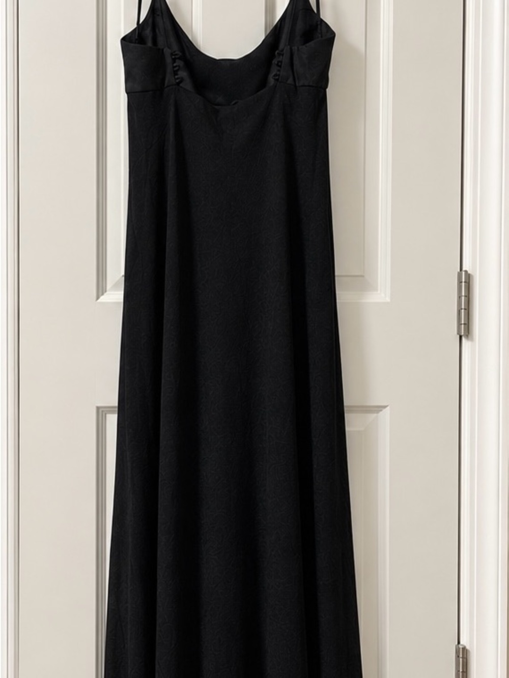 Classic Black Maxi Slip Dress